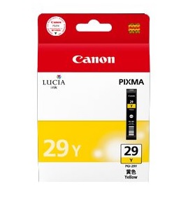 CANON MUSTEPATRUUNA PGI-29Y TINTE GELB