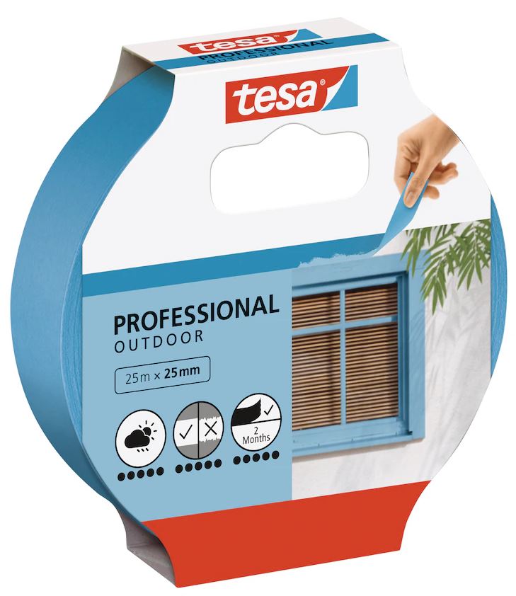 TESA MAALARINTEIPPI PROFESSIONAL OUTDOOR 25M X 25MM