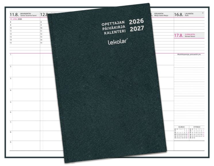 Opettajan päiväkirjakalenteri 2026-2027