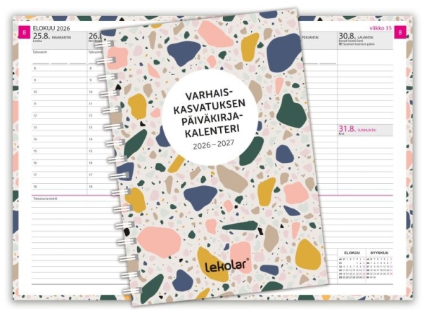 Varhaiskasvatuksen päiväkirjakalenteri A5 2026-2027