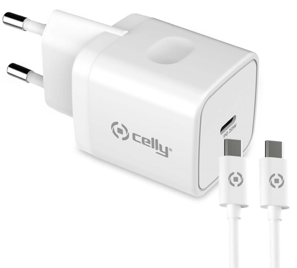 CELLY VERKKOLATURI USB-C 20W+TYPE-C KAAPELI