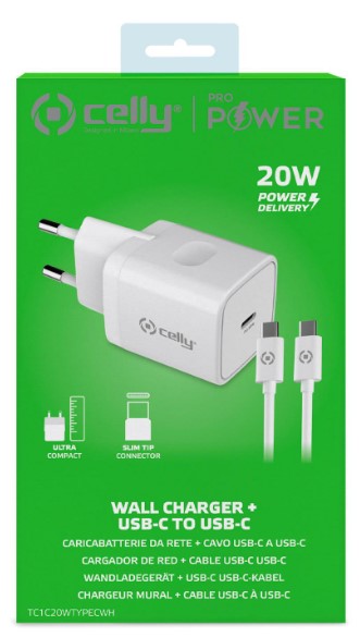 CELLY VERKKOLATURI USB-C 20W+TYPE-C KAAPELI - Image 3
