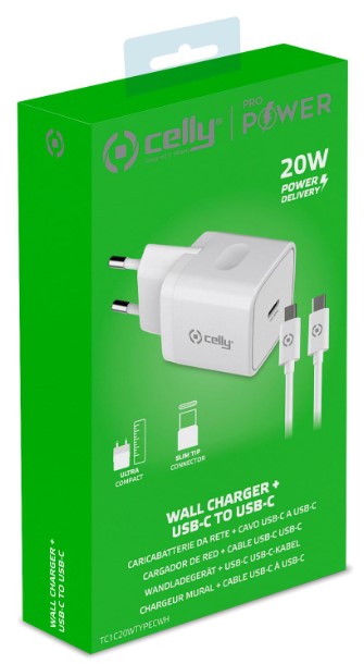 CELLY VERKKOLATURI USB-C 20W+TYPE-C KAAPELI - Image 4