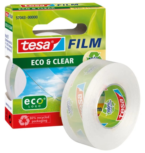YLEISTEIPPI 33M X 19MM, KIRKAS TESA ECO&CLEAR