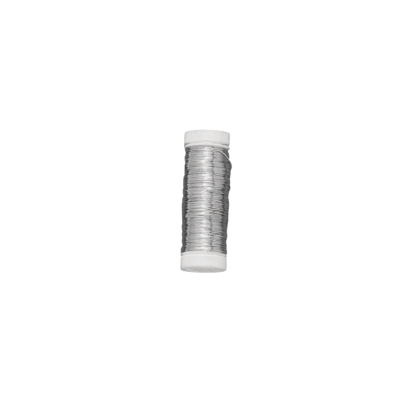 Metallilanka askarteluun 0,30 mm ø, rulla 100 m hopea Rayher