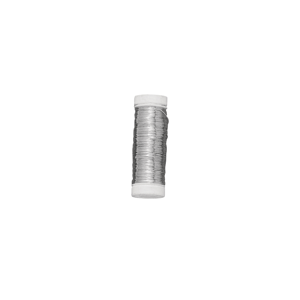 Metallilanka askarteluun 0,30 mm ø, rulla 100 m hopea Rayher