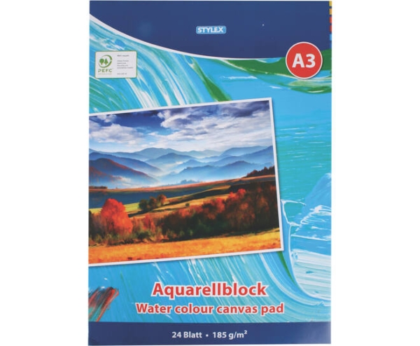 AKVARELLILEHTIÖ A3/24 ARKKIA, 185G STYLEX