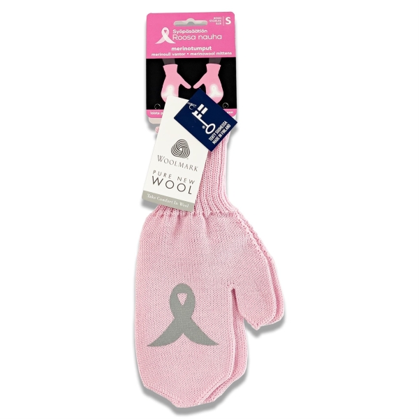 Roosa nauha merinotumput pinkki S