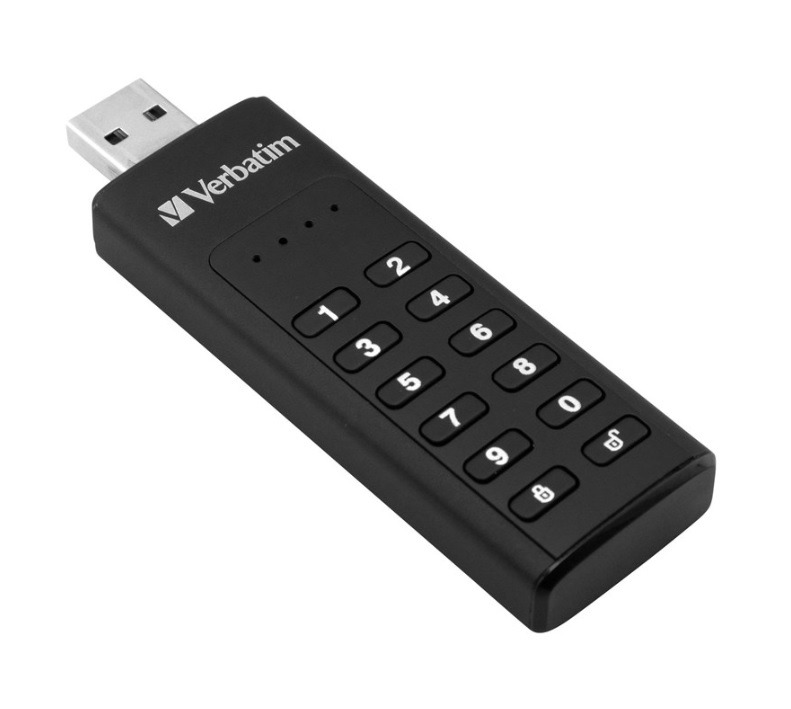 SUOJATTU USB-MUISTITIKKU NÄPPÄIMISTÖLLÄ, USB 3.0, 32GB