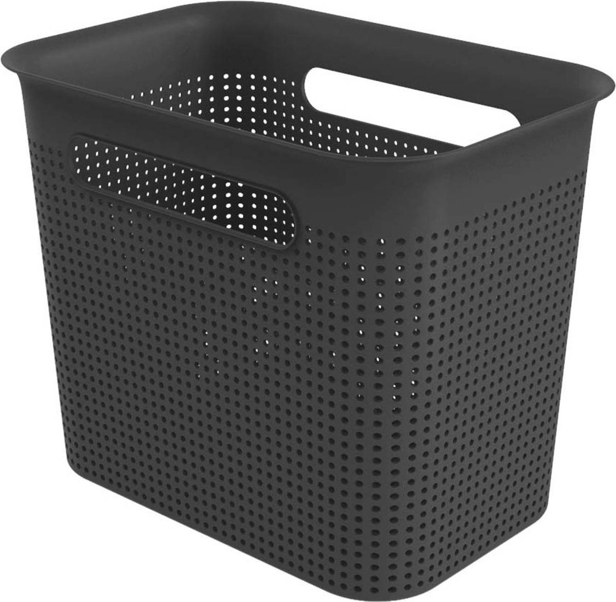 SÄILYTYSLAATIKKO KAPEA 7 L BRISEN musta ROTHO