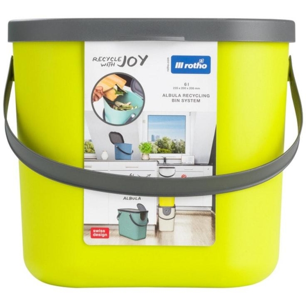 KIERRÄTYSASTIA 6 L ALBULA LIME ROTHO