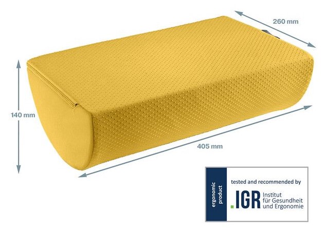 LEITZ ERGO COSY JALKATUKI KELTAINEN - Image 3