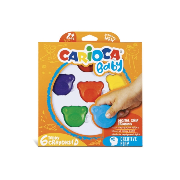 VÄRILIITU CARIOCA BABY TEDDY 1+ /6KPL
