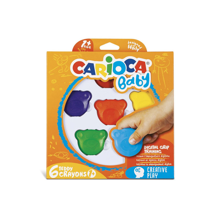 VÄRILIITU CARIOCA BABY TEDDY 1+ /6KPL