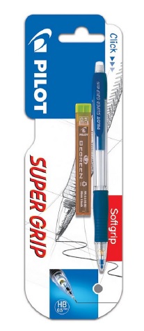 PILOT SUPERGRIP H-185 KYNÄ+SÄILIÖ 0,5 LAJITELMA (PINKKI, PUN,MUSTA,SIN, VIHREÄ)
