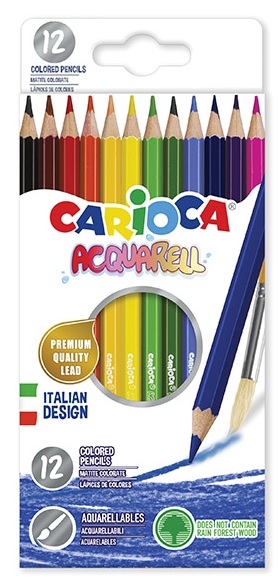 VÄRIKYNÄ CARIOCA ACQUARELL 12 KPL