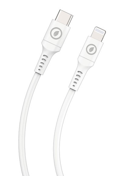 DATA- JA LATAUSKAAPELI 1,2M,USB C/ LIGHTNING MFI, 60W , VALKOINEN MUVIT - Image 2