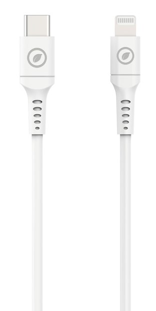 DATA- JA LATAUSKAAPELI 1,2M,USB C/ LIGHTNING MFI, 60W , VALKOINEN MUVIT - Image 3