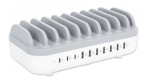 LATAUSASEMA, 10X PORTTIA, 3X USB-C JA 7X USB-A, 120W KOKONAISTEHO - Image 2
