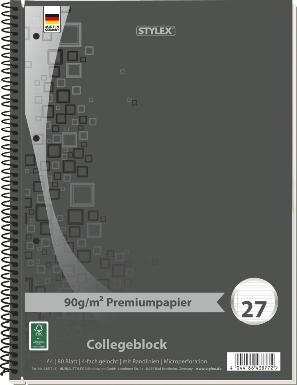 KIERREVIHKO VIIVOITETTU A4/80 PREMIUM STYLEX