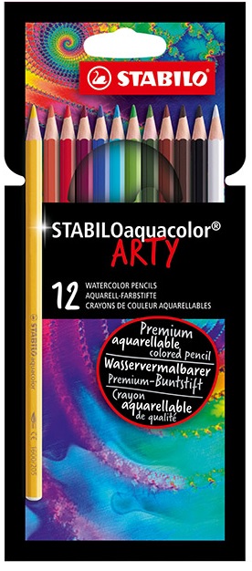VESIVÄRIKYNÄ STABILO AQUACOLOR 1612/1-20 ARTY, 12KYNÄÄ