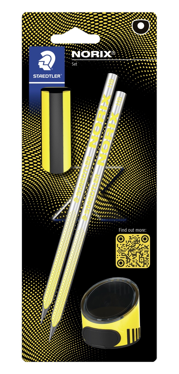STAEDTLER NORIX KOULUSETTI 4 OSAA KELTAINEN