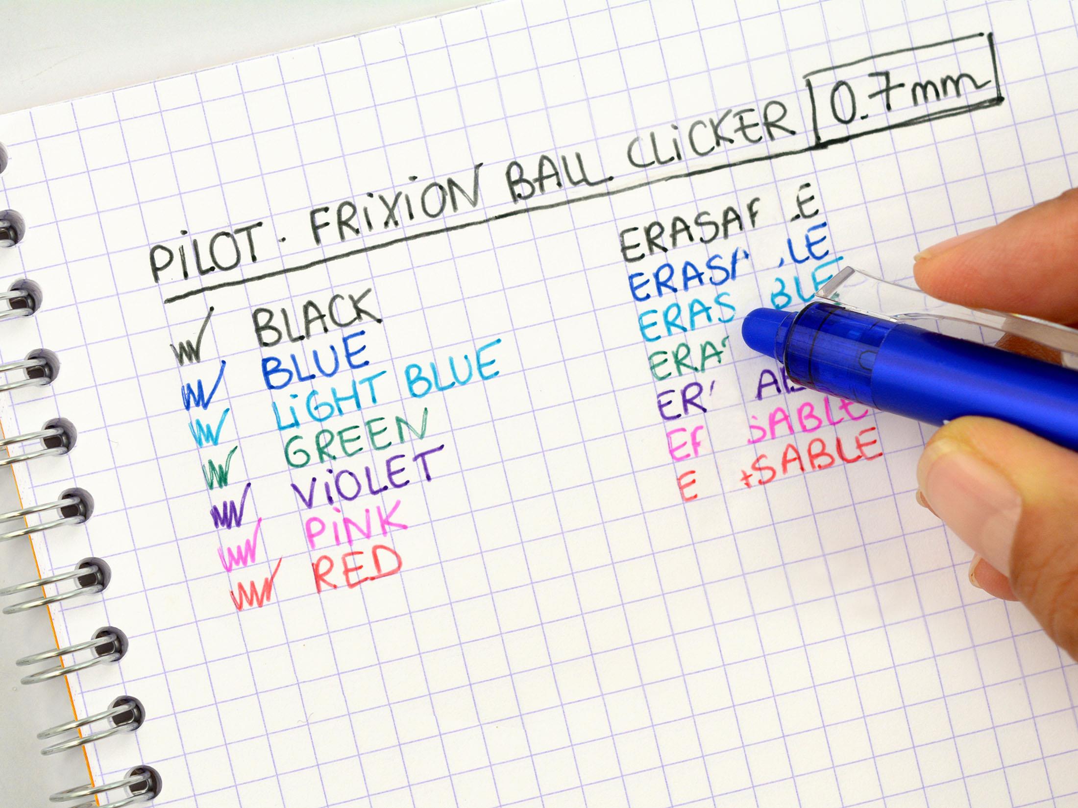 PILOT FRIXION CLICKER TÄYTTÖSÄILIÖ 0,7MM LILA 3 KPL
