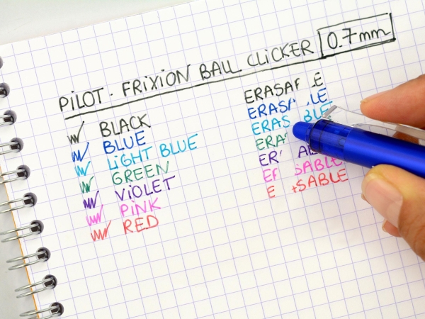 PILOT FRIXION CLICKER TÄYTTÖSÄILIÖ 0,7MM MUSTA 3 KPL