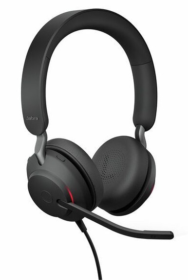 KUULOKKEET JABRA EVOLVE2 40 SE USB-A, MS STEREO HEADSET, MUSTA