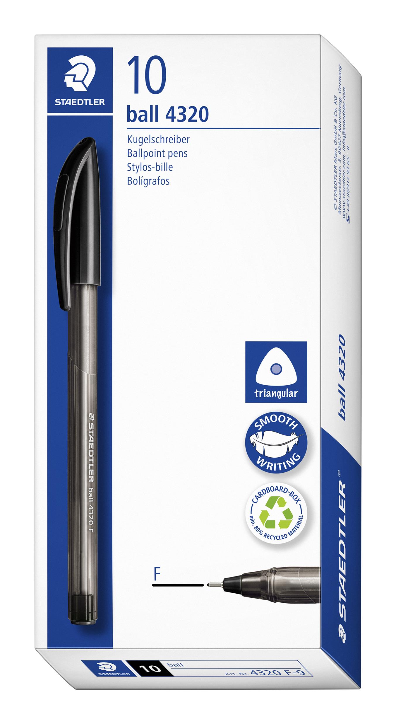 KUULAKYNÄ MUSTA F, STAEDTLER 4320 - Image 3