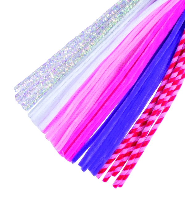 ASKARTELUPUNOS PINKKI 30CM X 9MM LAJITELMA/30 KPL