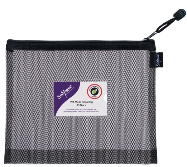 VETOKETJUTASKU EVA MESH BLACK A5 (255 X 205 MM)