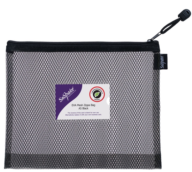 VETOKETJUTASKU EVA MESH BLACK A5 (255 X 205 MM)