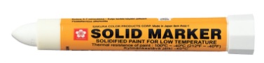 MAALIKYNÄ SAKURA SOLID MARKER XSC-T VALKOINEN