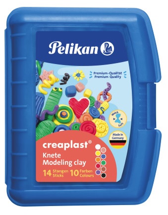 MUOVAILUVAHA 240G 10 VÄRIÄ CREAPLAST 198/10B PELIKAN