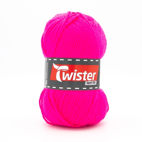 NEULELANKA TWISTER SPORT 50G NEON PINKKI