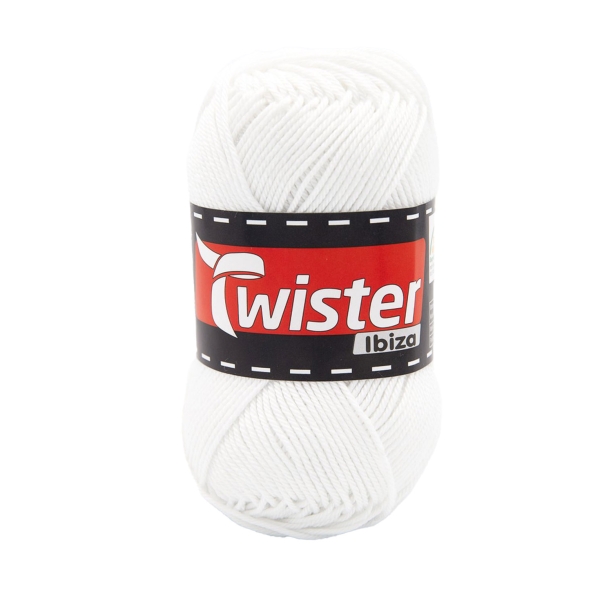 PUUVILLALANKA TWISTER IBIZA 50G VALKOINEN