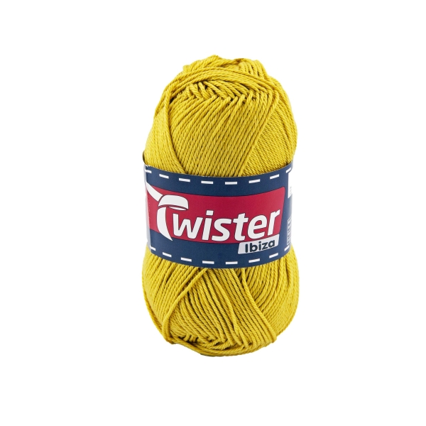PUUVILLALANKA TWISTER IBIZA 50G SINAPIN KELTAINEN