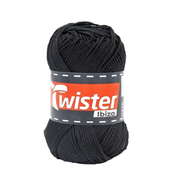 PUUVILLALANKA TWISTER IBIZA 50G MUSTA