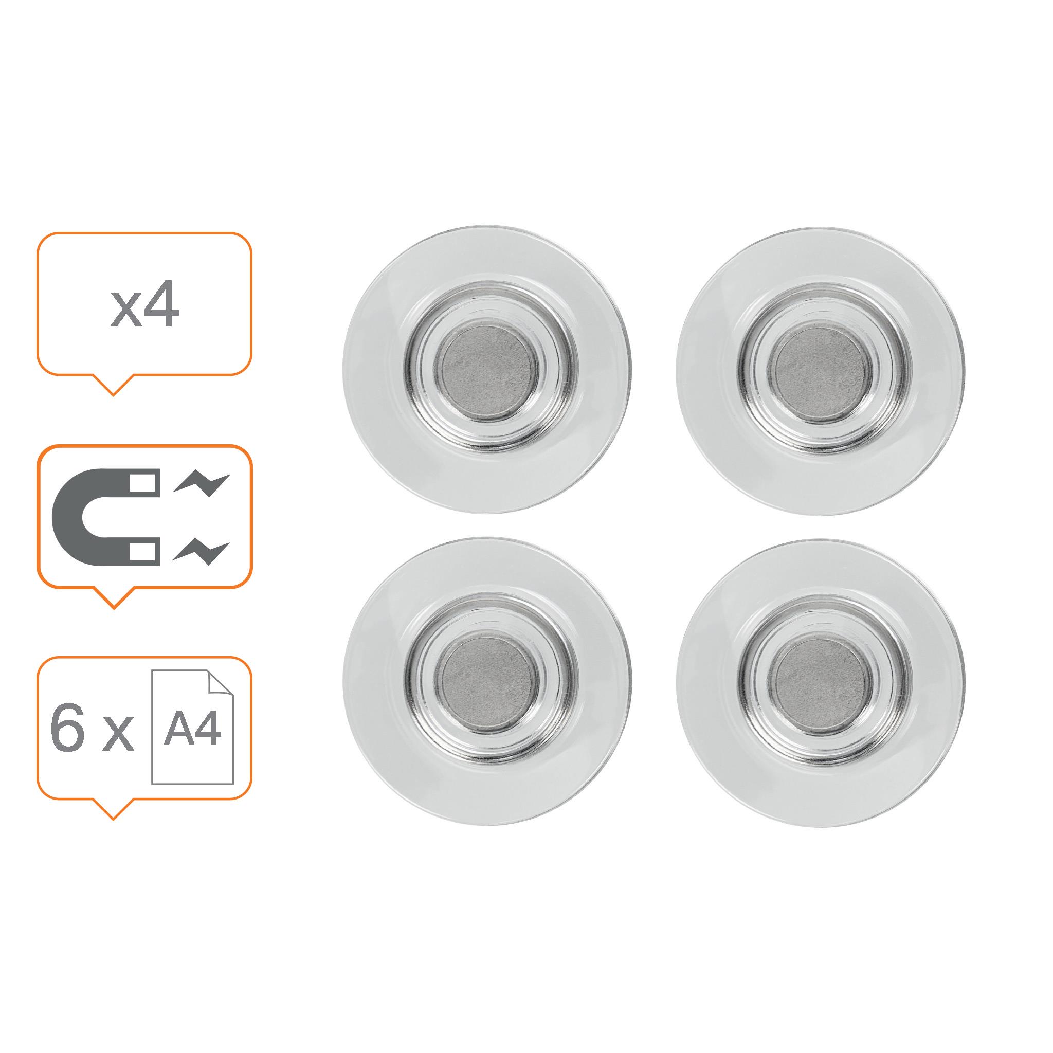 LASITAULUMAGNEETTI NOBO KIRKAS 32 MM 4 KPL - Image 3