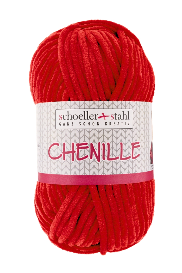NEULELANKA CHENILLE PUNAINEN 100G