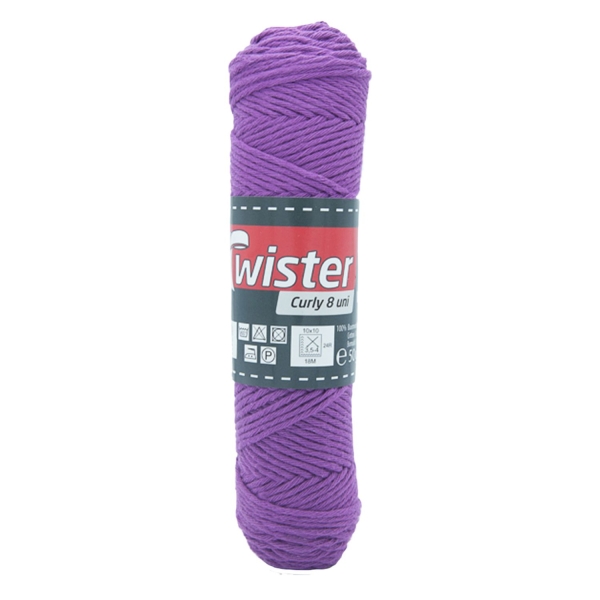 PUUVILLALANKA CURLY UNI LILA 50G