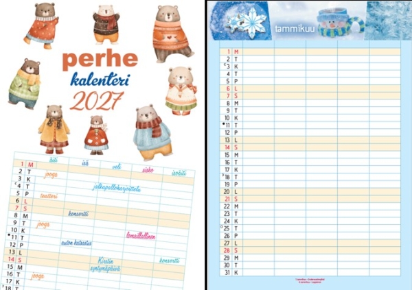 PERHEKALENTERI 2027