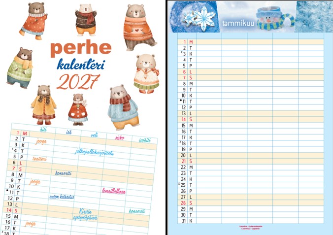 PERHEKALENTERI 2027