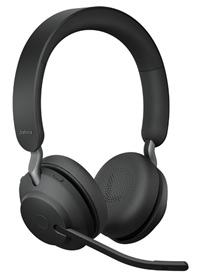 JABRA EVOLVE2 65 STEREO LINK380C -LANGATON HEADSET, UC, MUSTA