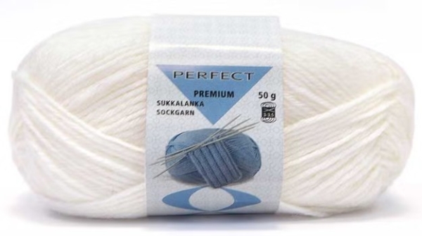 SUKKALANKA 50 G PERFECT PREMIUM VALKOINEN