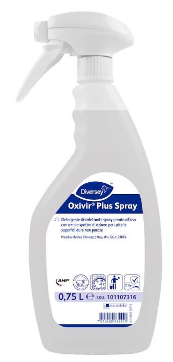 DESINFIOIVA PUHDISTUSAINE OXIVIR PLUS SPRAY 750ML
