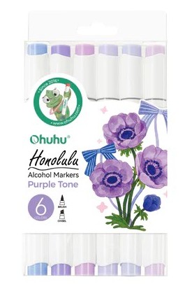 ALKOHOLITUSSIT 6 KPL HONOLULU VIOLETIN SÄVYT OHUHU