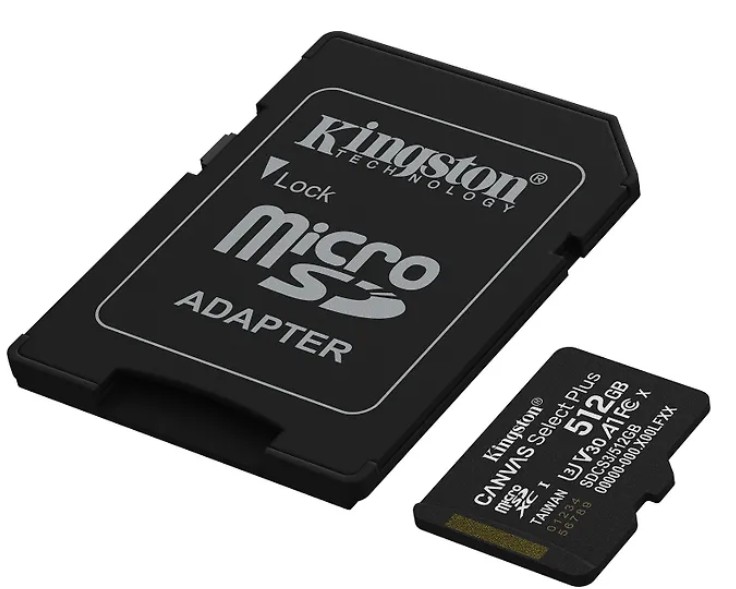 KINGSTON 512 GT CANVAS SELECT PLUS GEN3 UHS-I MICROSD MUISTIKORTTI + SD-ADAPTERI - Image 3