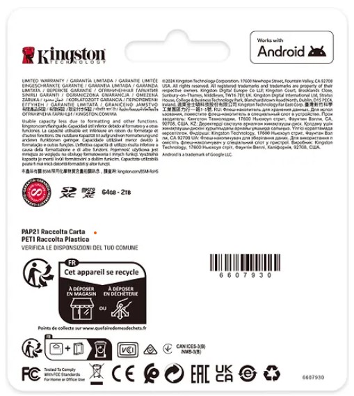 KINGSTON 512 GT CANVAS SELECT PLUS GEN3 UHS-I MICROSD MUISTIKORTTI + SD-ADAPTERI - Image 4